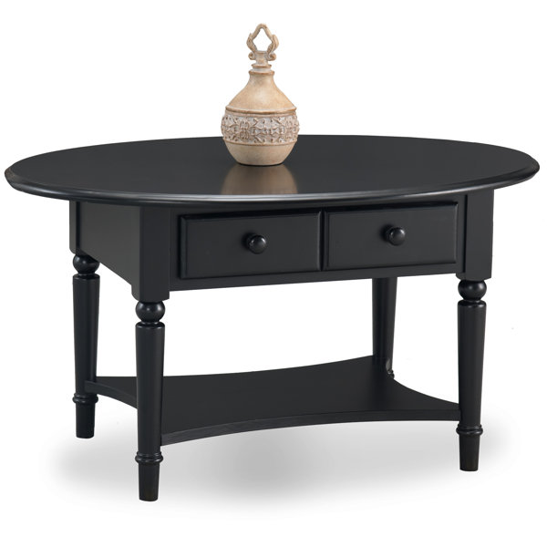 Charlton Home® Coastal Solid Wood Oval Coffee Table & Reviews | Wayfair